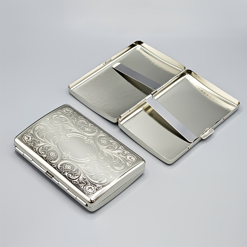 Wallets - Estuche de Cigarrillos de Metal Vintage