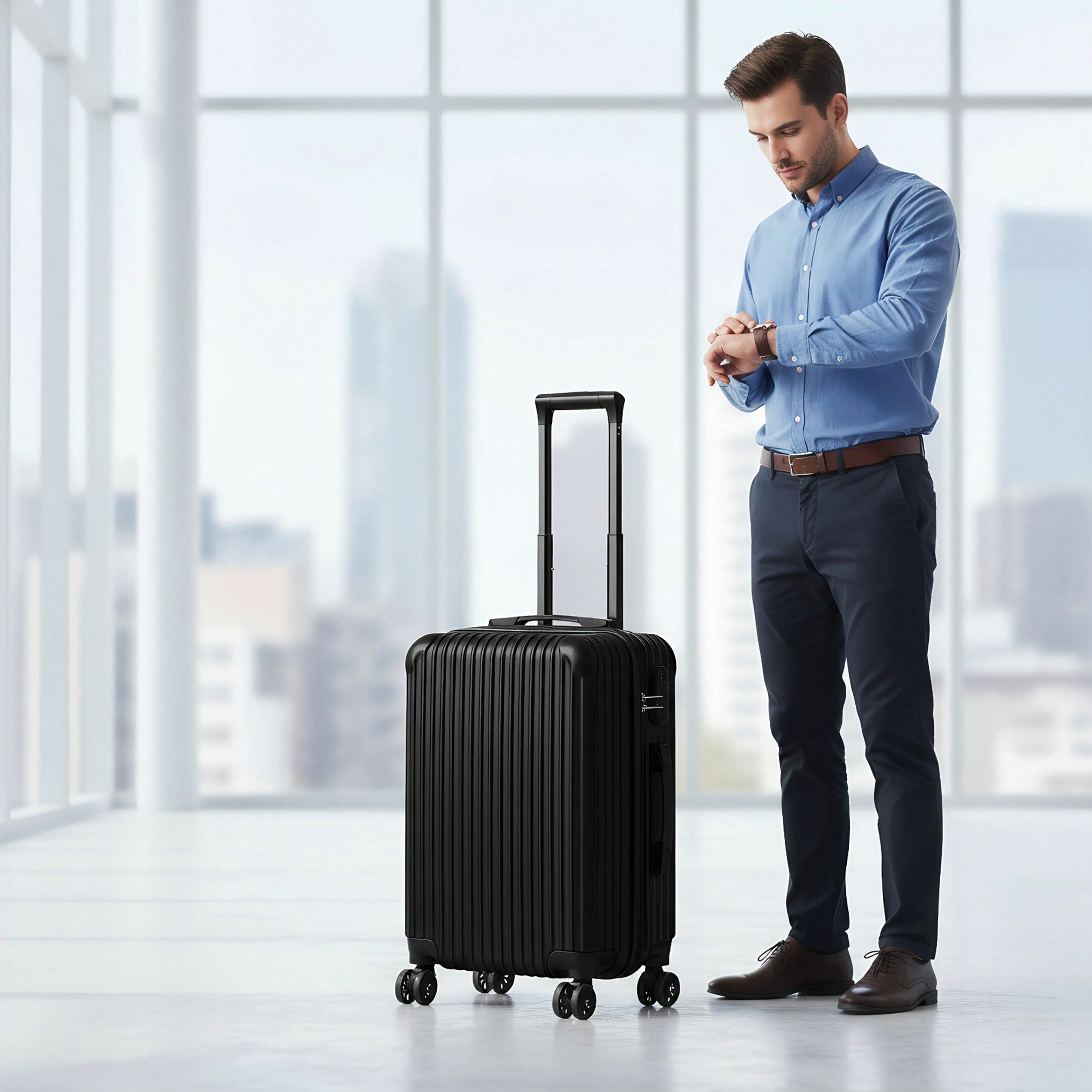 Maleta de cabina rígida de 20  - Spinner Wheel Rolling Suitcase 20 Inch reseña y precio