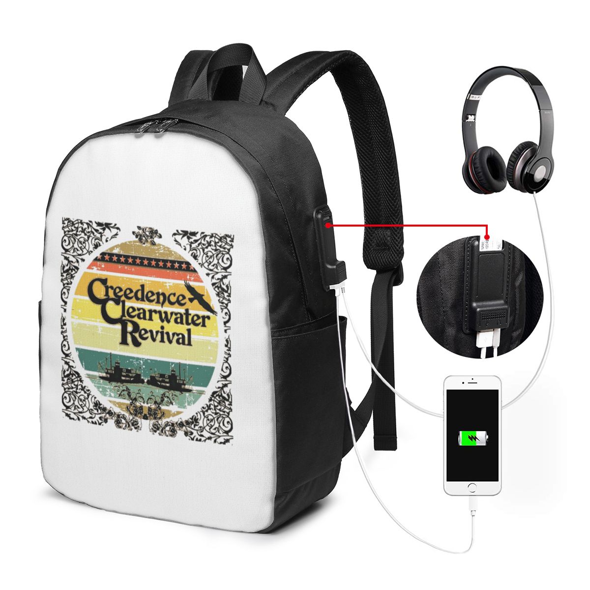 Mochila Creedence Clearwater R - Backpacks reseña y precio